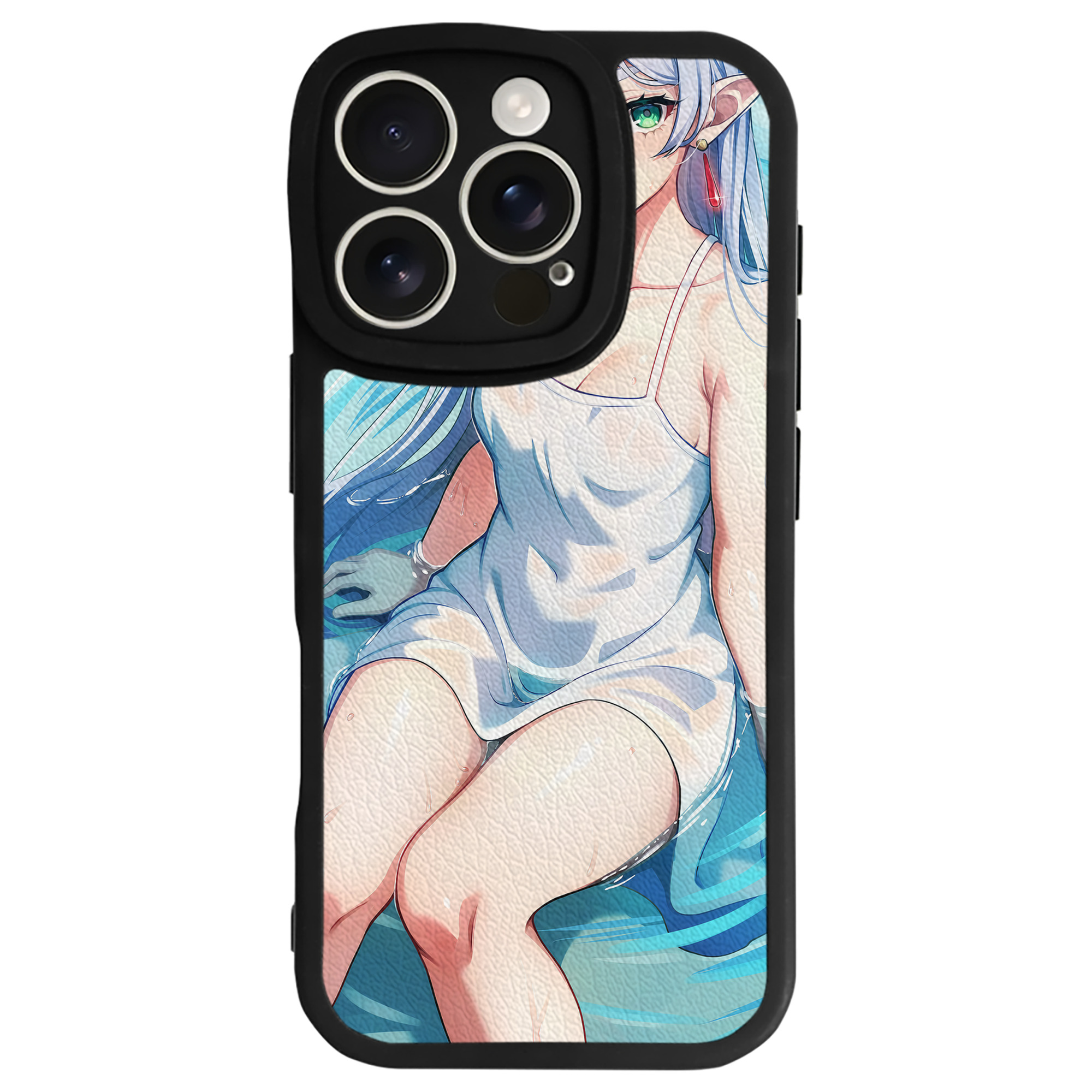 （画像用） 葬送のフリーレン Frieren 【iPhone 16シリーズ対応】シリコンスマホケース（レザー調） 材質：シリコン